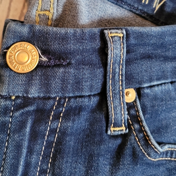 7 for All Mankind Womens B(air) The Ankle Skinny Jeans Sz 27 - Picture 4 of 5